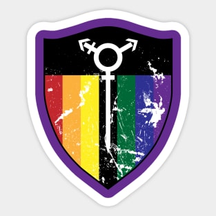 Defender Shield (LGBTQ+) Sticker